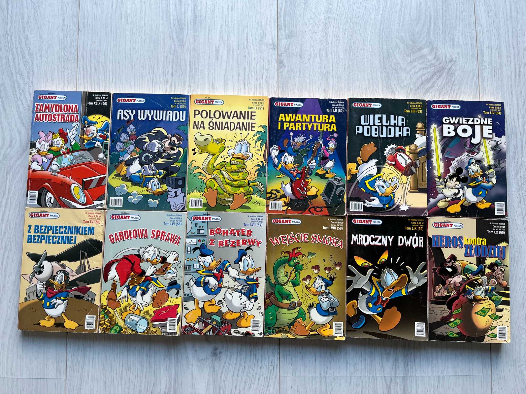 Komiks Gigant Cały Rok 2005 12 sztuk numery 49-60