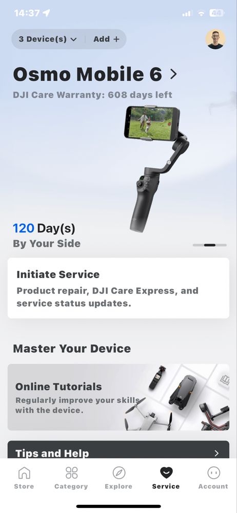 Gimbal Osmo mobile 6 Gwarancja