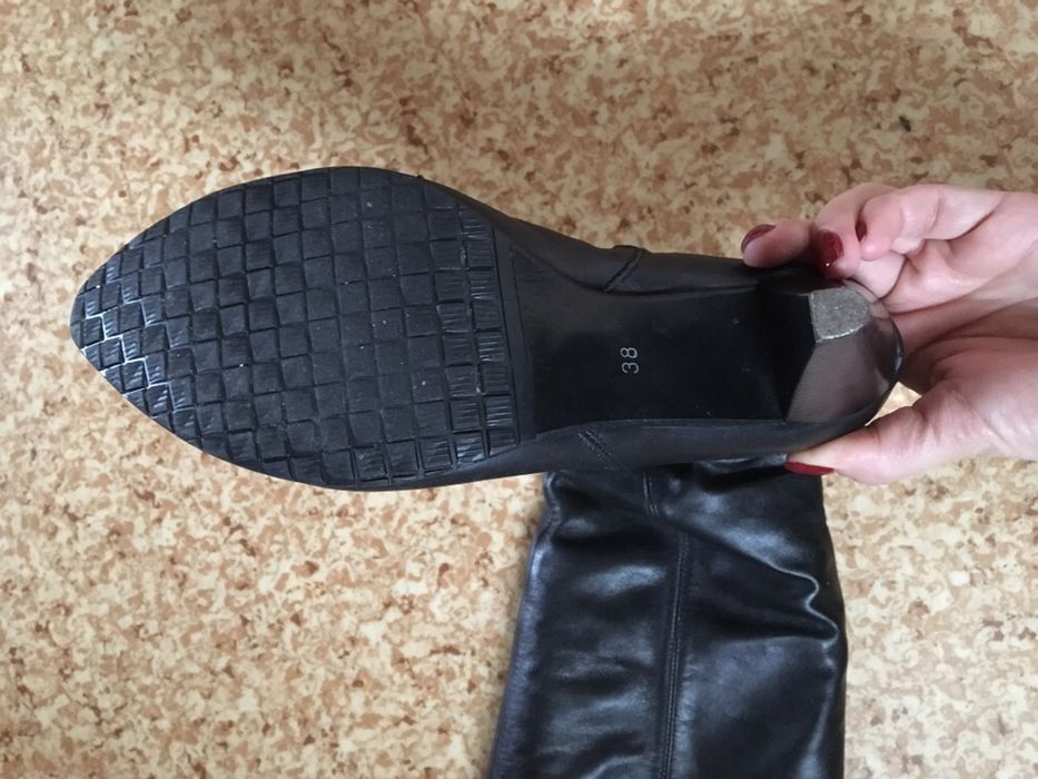 Кожаные зимние сапоги 38 р