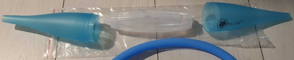 NOWY DILAW Shisha Ice Bazooka + Wąż – chłodząca końcówka do shishy