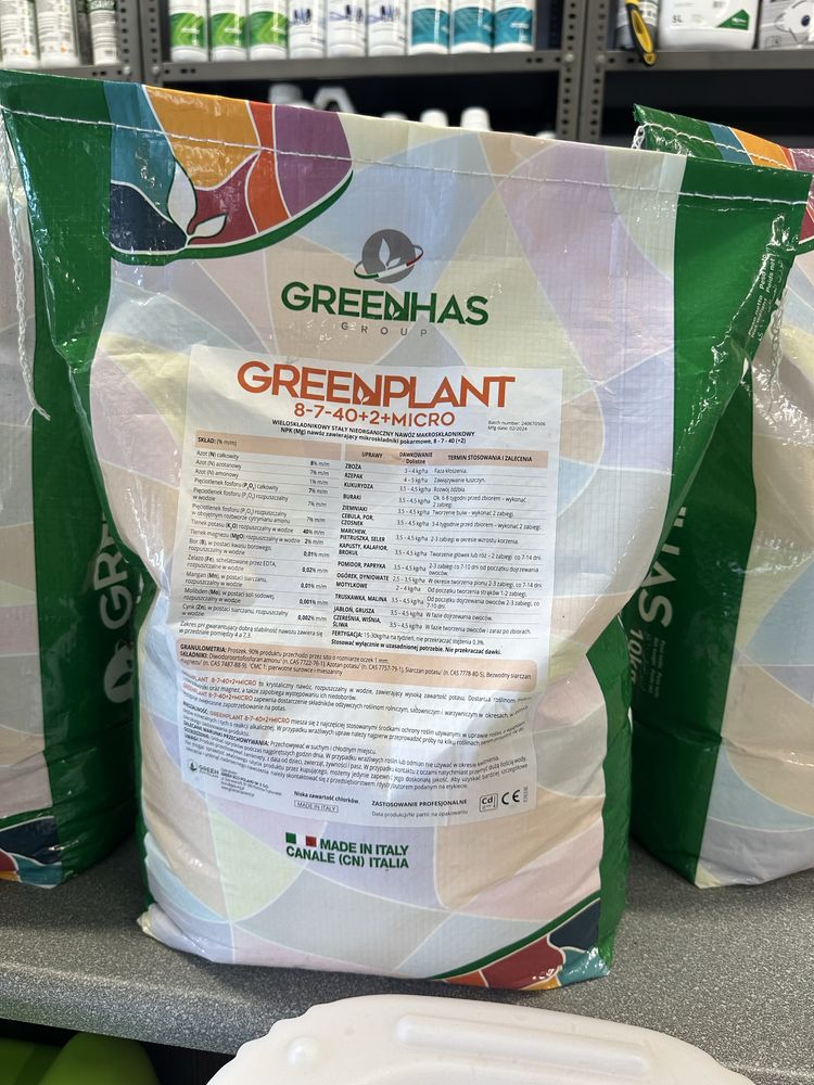 Greenplant odzywka potasowa  10 kg NPK 8-7-40 rosasol