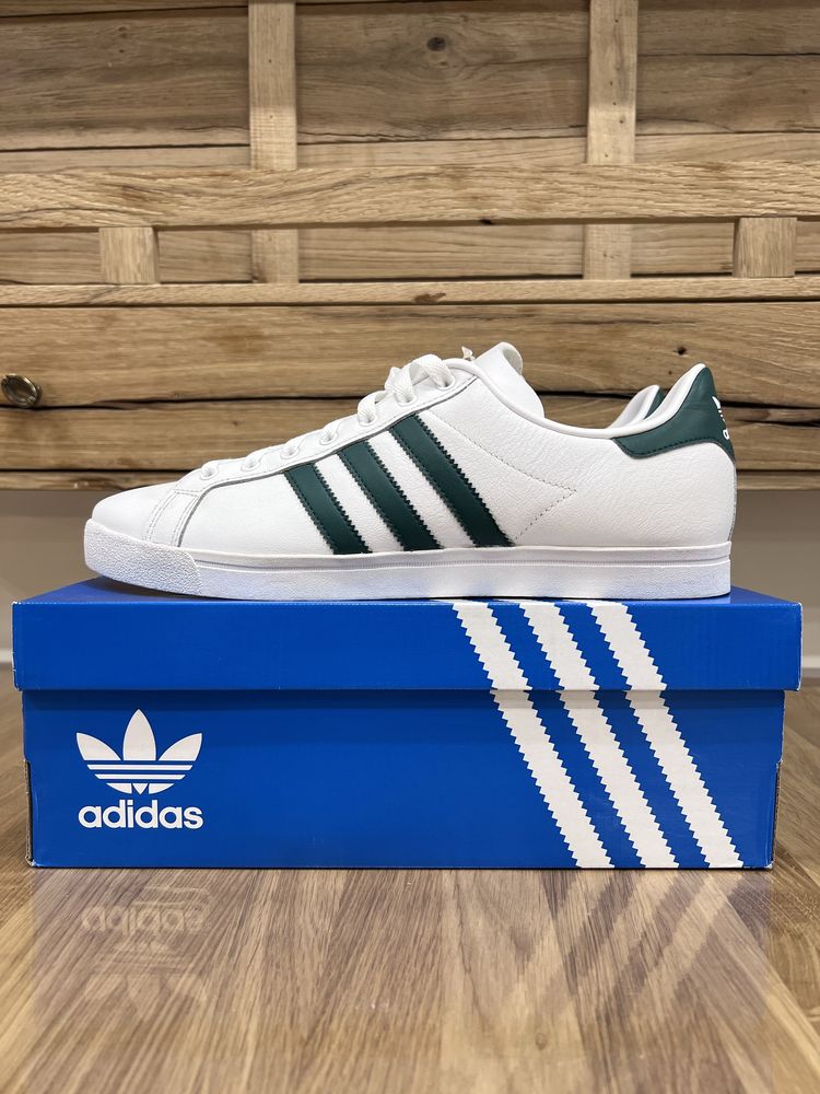 Кросівки Adidas Coast Star (White/Collegiate Green)