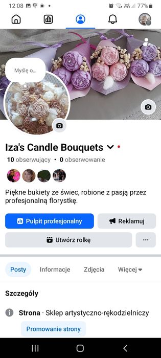 Podziękowania bukiet świec Dzień Nauczyciela