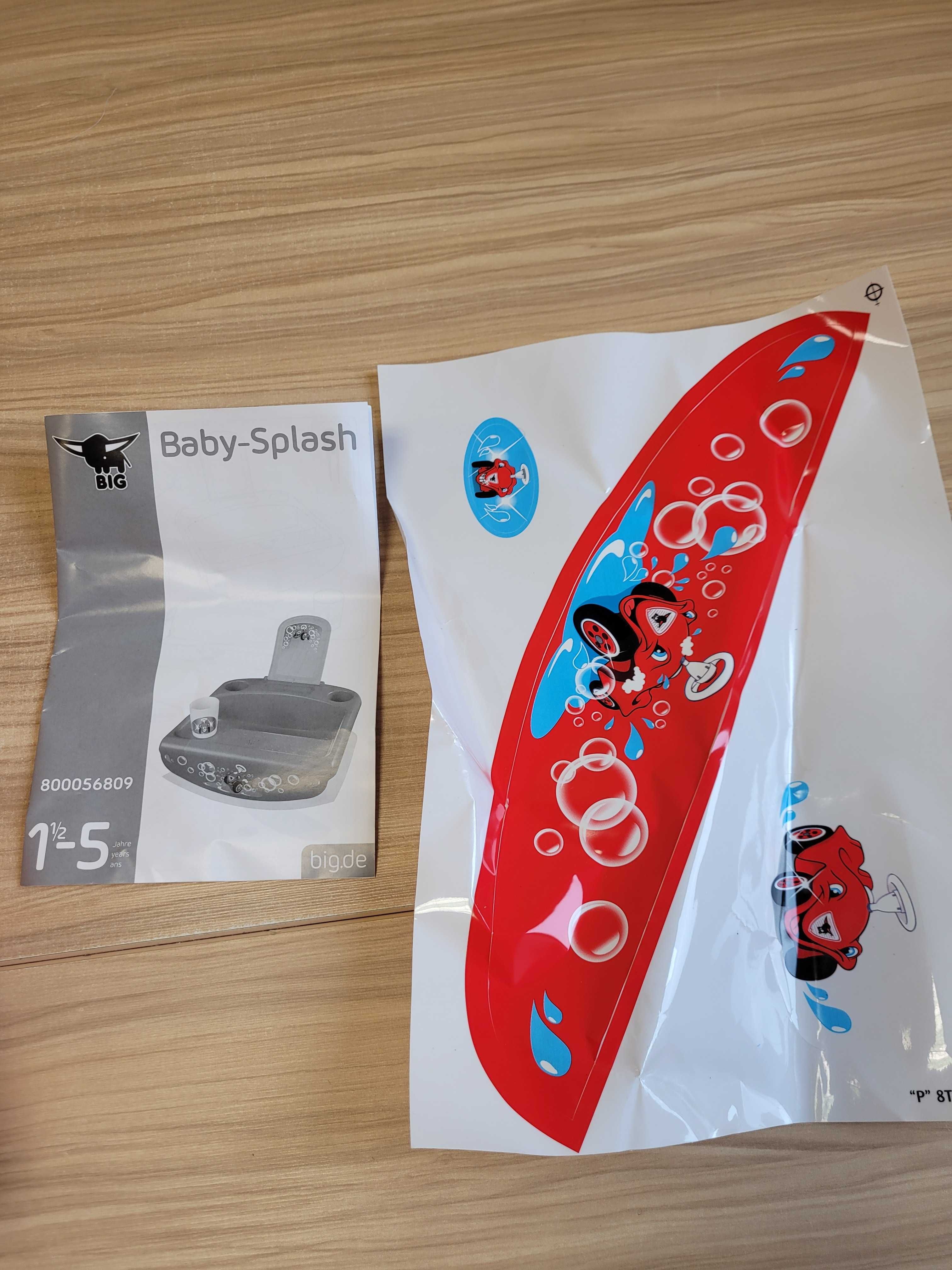 Umywalka dla dzieci BIG Splash 56809 czerwona
