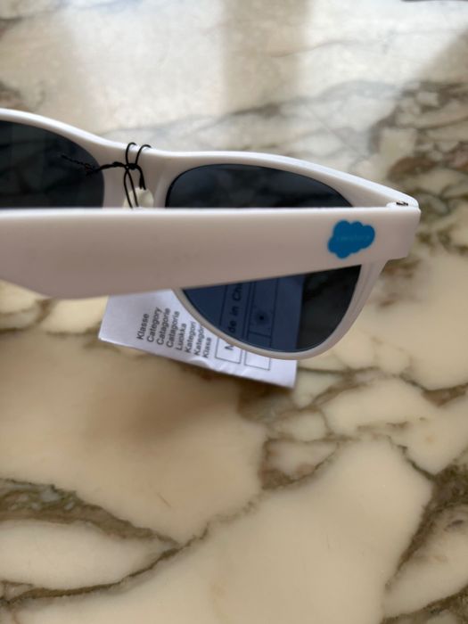 Okulary UV 400 białe oprawki unisex