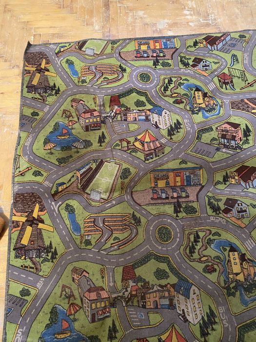 Килим дитячий , малюнок дороги, цікавий, розвиваючі