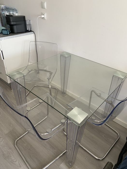 Mesa de vidro ikea