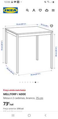 Mesa branca ikea