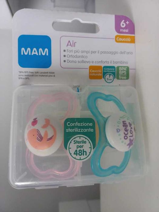 Smoczek MAM kauczukowy 6 m + 2 x 2szt