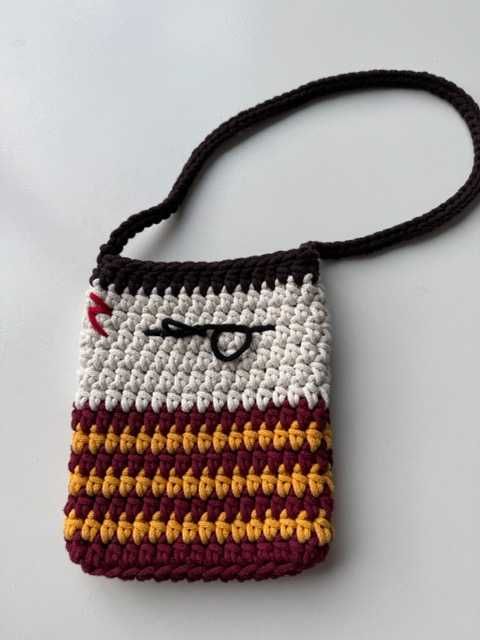 Mała, urocza, szydełkowa torebka hand made - Harry Potter - unikat