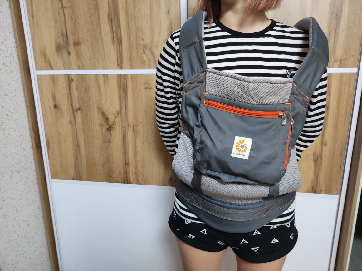 Сліп/переноска ergobaby performance stone grey