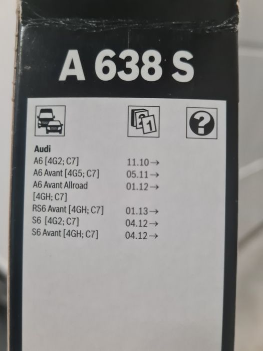 Pióra wycieraczek przód Audi A6 C7