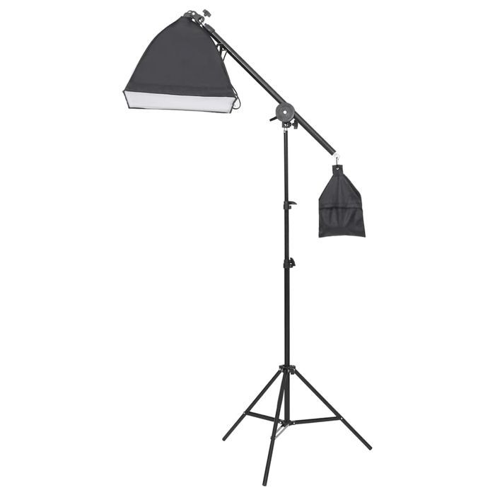 Vidaxl Fotograficzny Zestaw Studyjny Z Oświetleniem, Tłami I Blendami