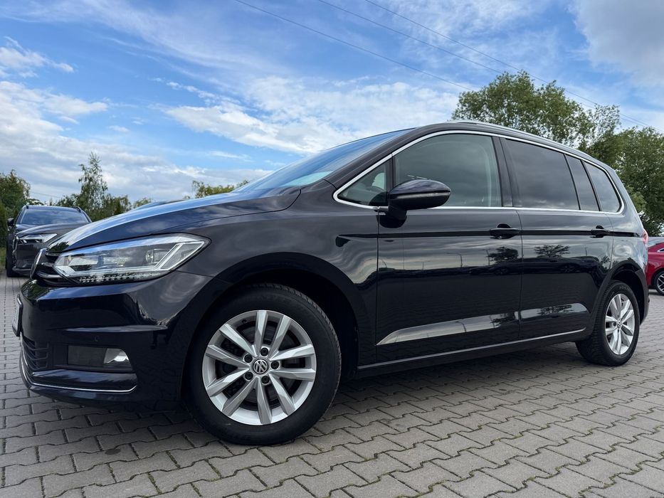Volkswagen Touran JAK NOWY 150KM DSG FULL LED PANORAMA BLIS ambiente kamera navi aso 19