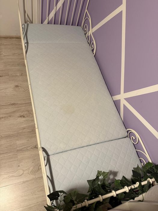 Łóżko białe IKEA MINNEN rosnące