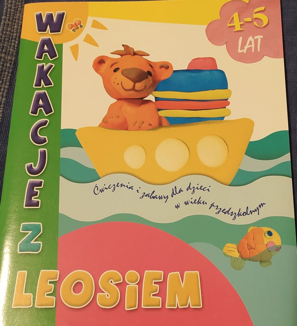 "Wakacje z Leosiem 4-5 lat" książeczka edukacyjna dla dzieci