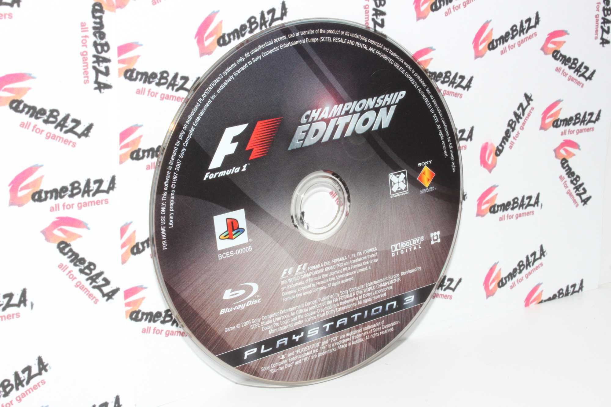 => F1 Championship Edition Ps3 GameBAZA