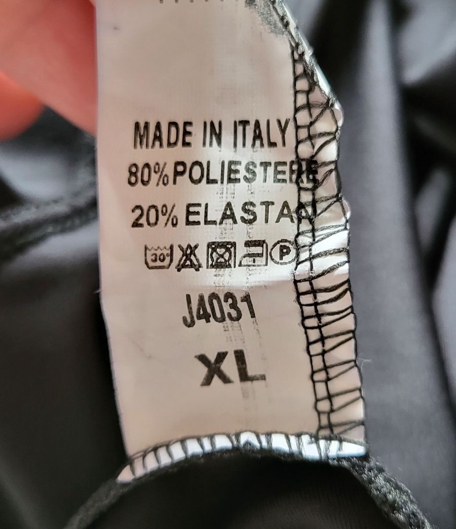 Czarne legginsy, kosmiczne, Mila, XL