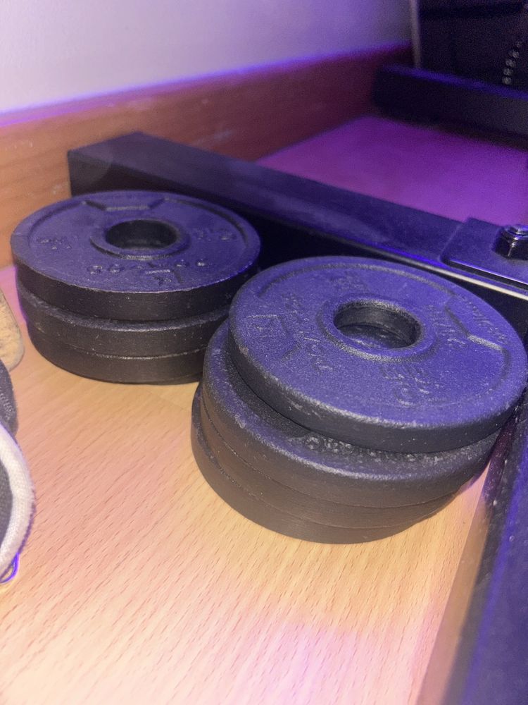 Kit de musculação  (Vende se individualmente ou em conjunto)