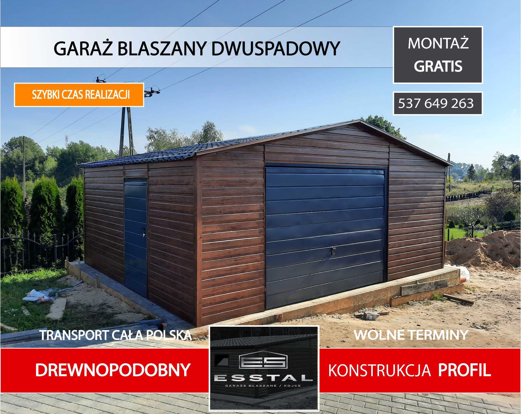 Garaż Blaszany - 5x5 - TANIO |Blaszak |Garaże| Wiata| HALE| - ESSTAL