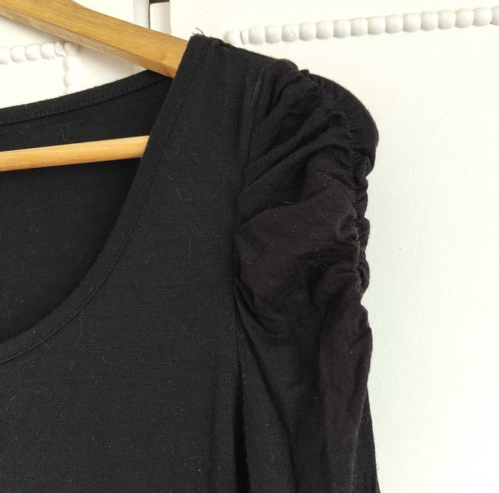 Bluzka top Amisu S 36 czarna wiskoza