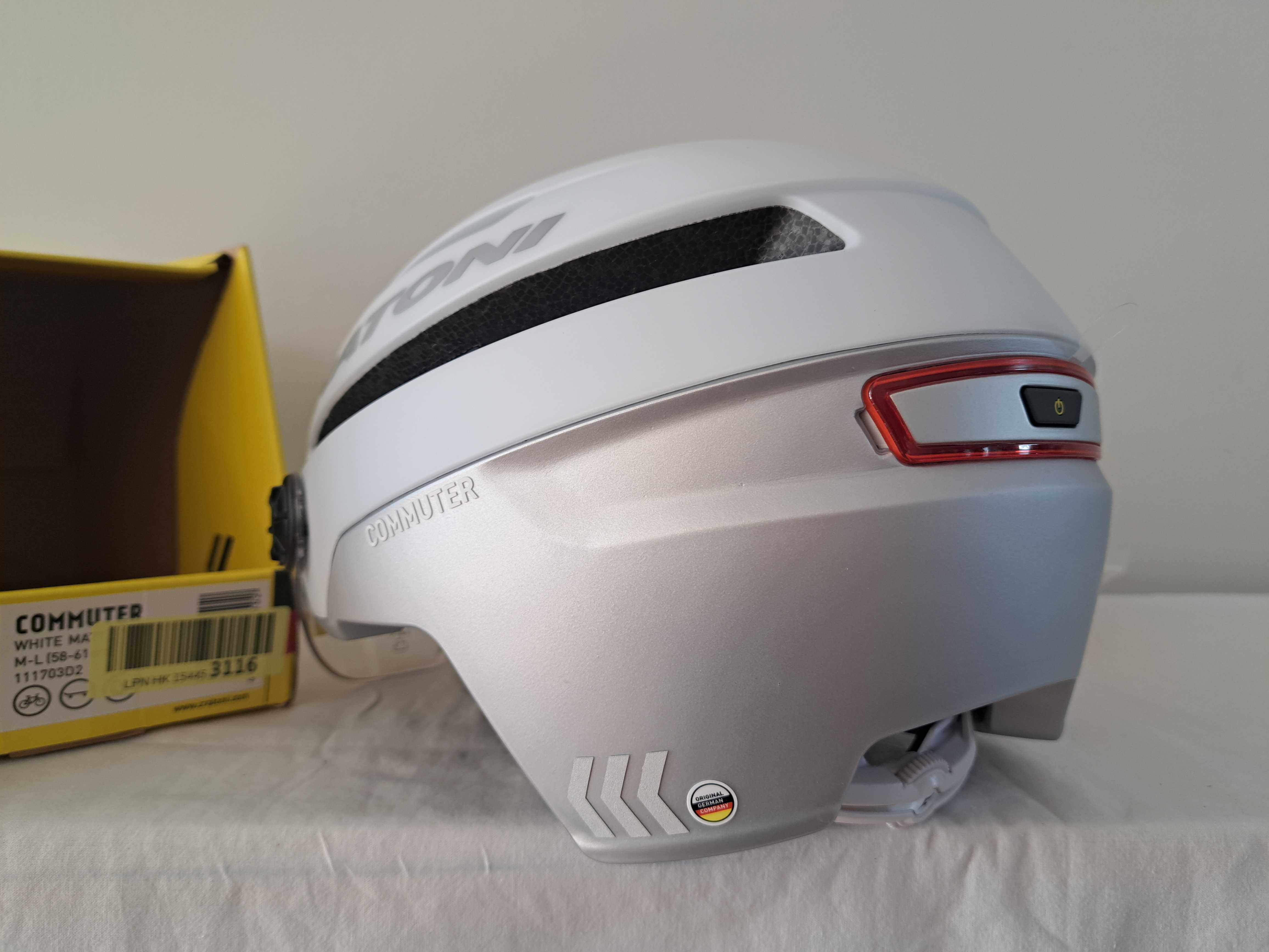 Kask rowerowy Cratoni Commuter White Matt L 58-61cm E-Bike