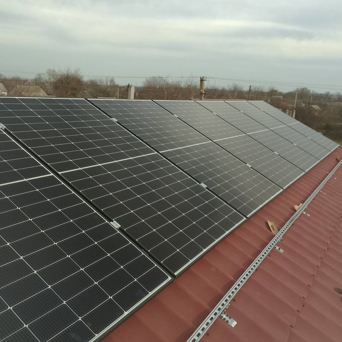 Установка солнечных панелей, подключение, настройка инвертора