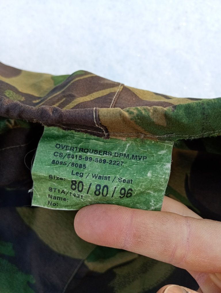 Spodnie Gore-Tex mvp dpm wodoszczelne armii brytyjskiej r 80/80 M