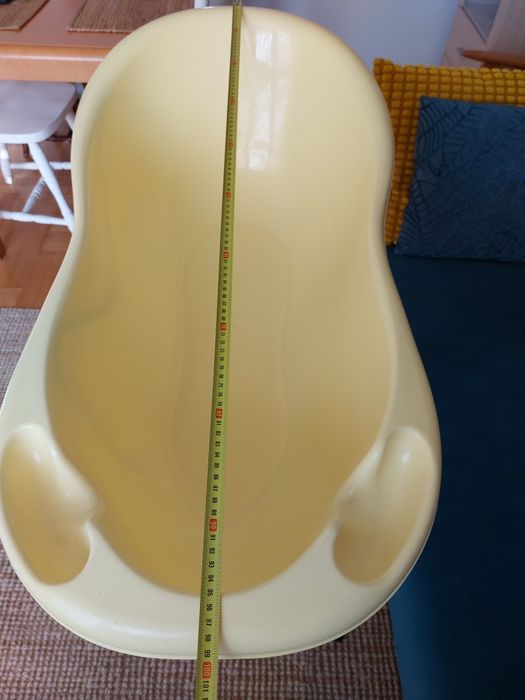 Wanienka ze stelażem żółta Tega Baby 100 cm