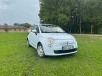 Fiat 500 Fiat 500 – 2008 r., 1.2 benzyna, 69 KM, Błękitny REZERWACJA