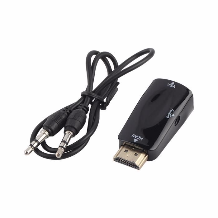 Конвертер переходник HDMI to VGA + ЗВУК , адаптер конвертор