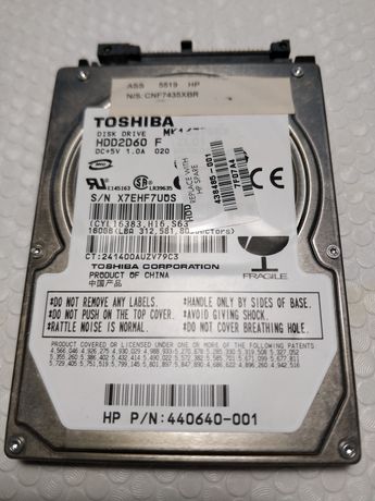 Disco Rígido HDD 160GB Toshiba