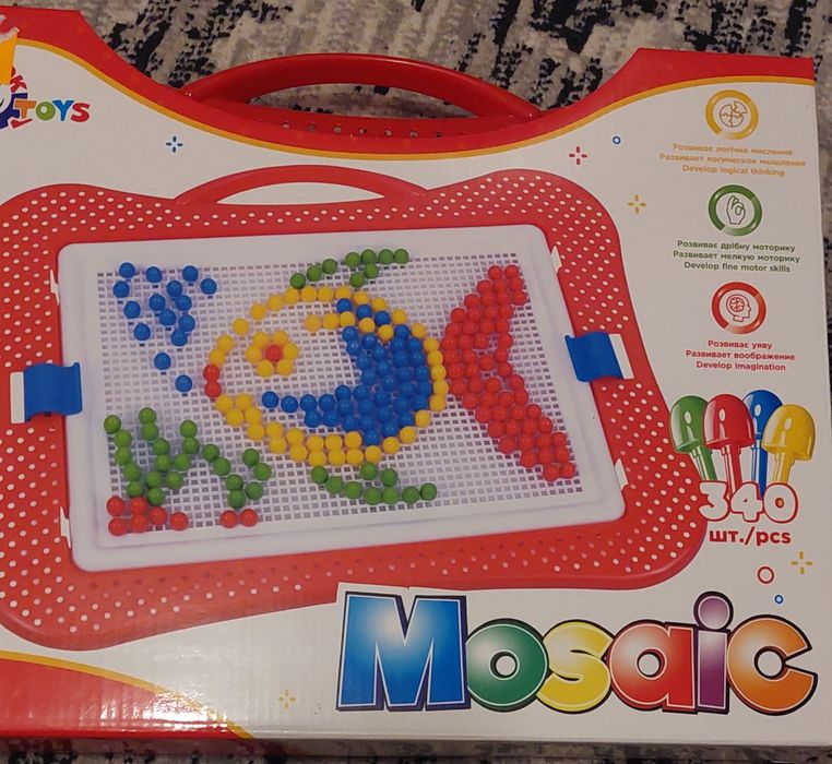 Мозаїка 340, 9 мм, іграшка Технок, 3-10 років