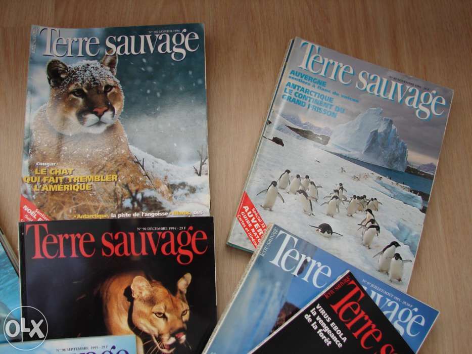 Revistas Terre Sauvage (28 Unidades) em Francês