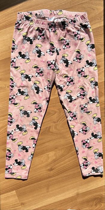 Rozowe spodnie myszka mickey mouse minnie serduszka hearts