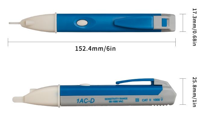 Тестер-индикатор напряжения бесконтактный +звук +свет 1АС-D индукция