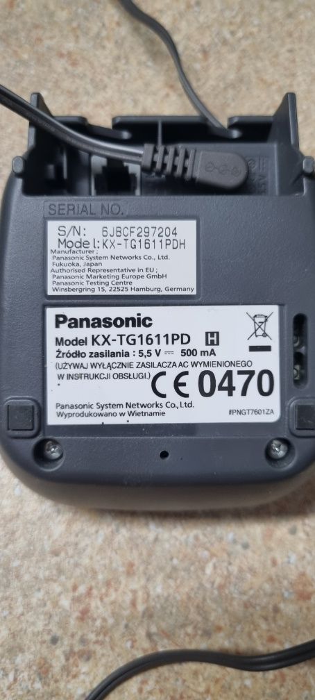 Telefon stacjonarny Panasonic KX-TG1611PD