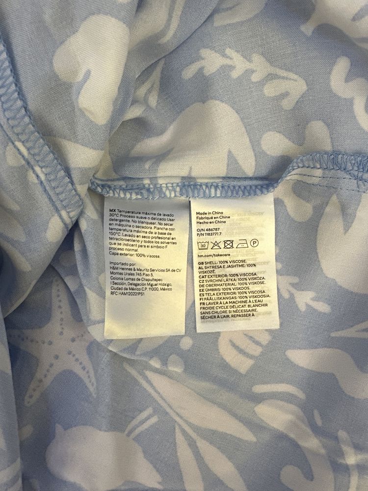 Довга блакитка сукня H&M