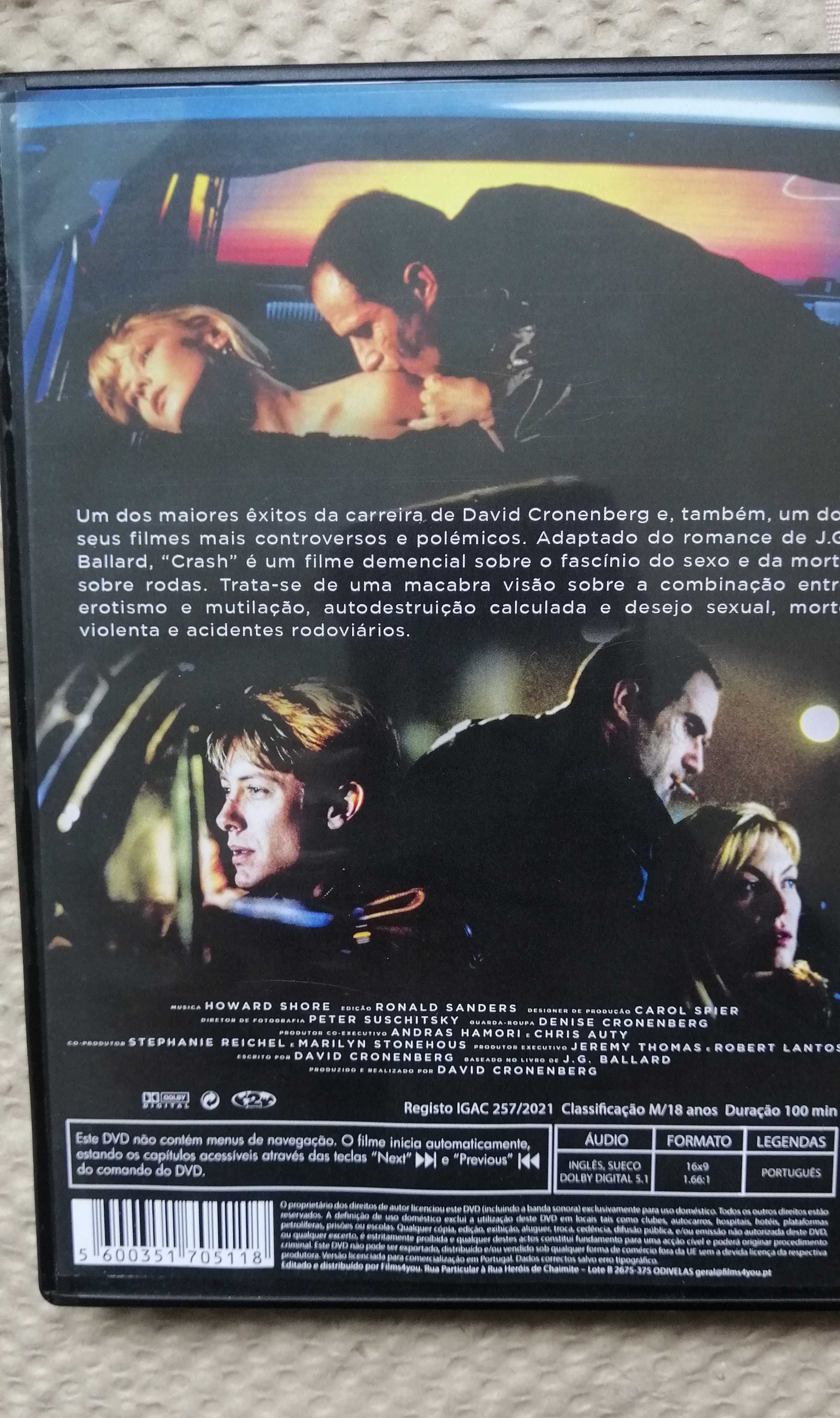 Crash Cronenberg Edições seladas e não seladas