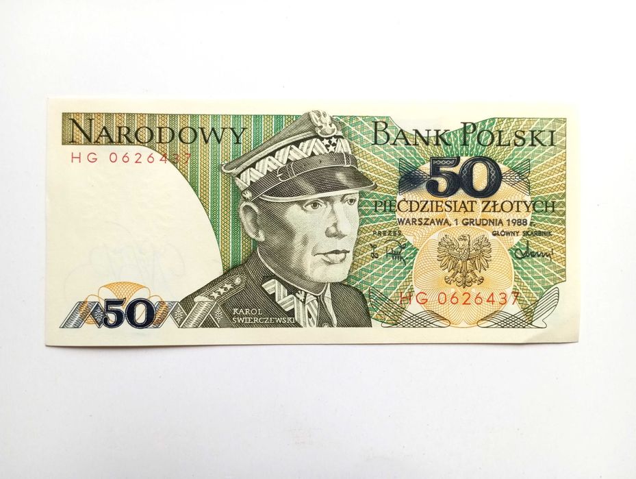 50 zł 1988  - HG -  Destrukt  st. UNC-