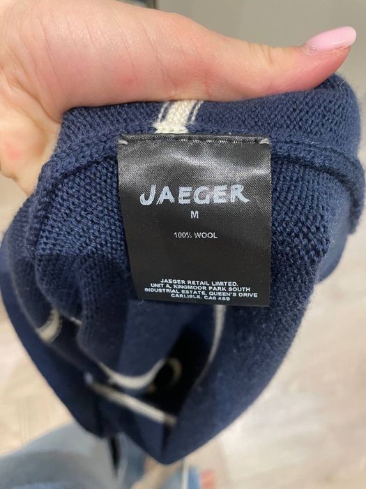 100% вовна брендовий светр в смужку old money