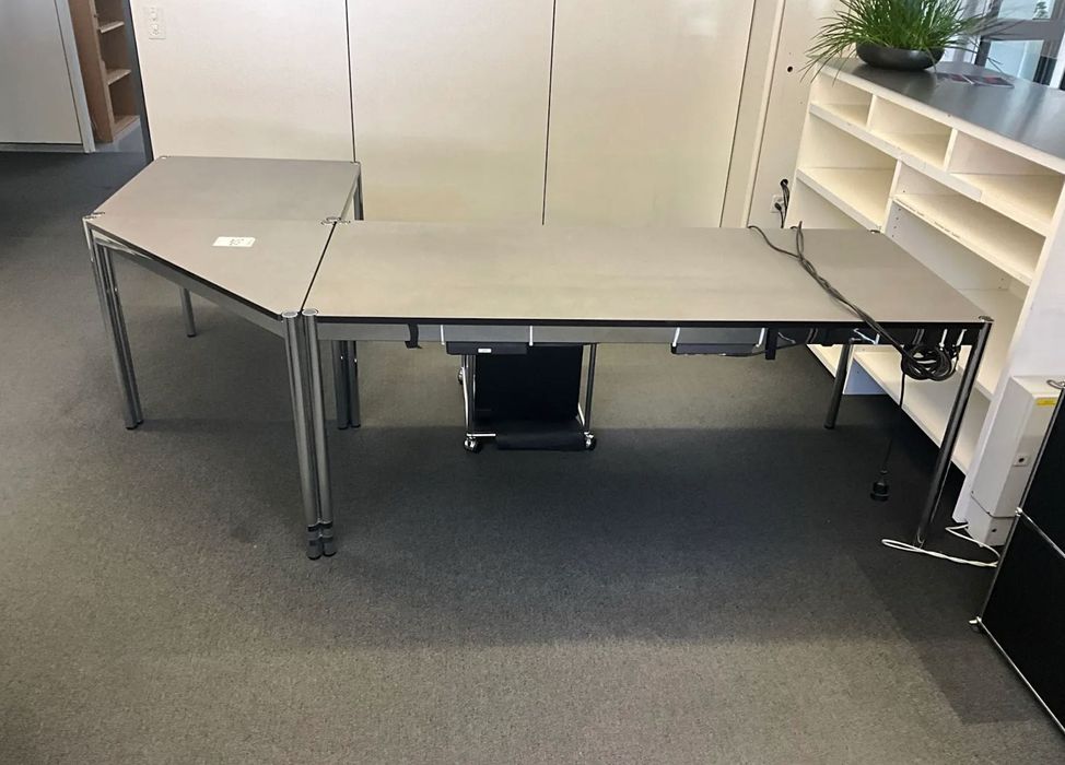 narożny  stół biurowy ( 3szt )  USM HALLER  + szafką ( zestaw )