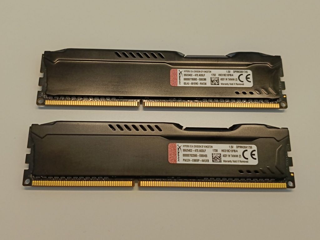 Pamięci RAM Kingston Hyper X, DDR3 - 2x4 GB, 1866 MHz