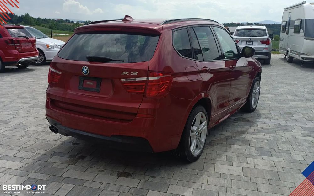 BMW X3 X3 F25 M-pakiet 2014 xDrive28i 2.0L 4x4 burgundowy - dostępny od ręki!