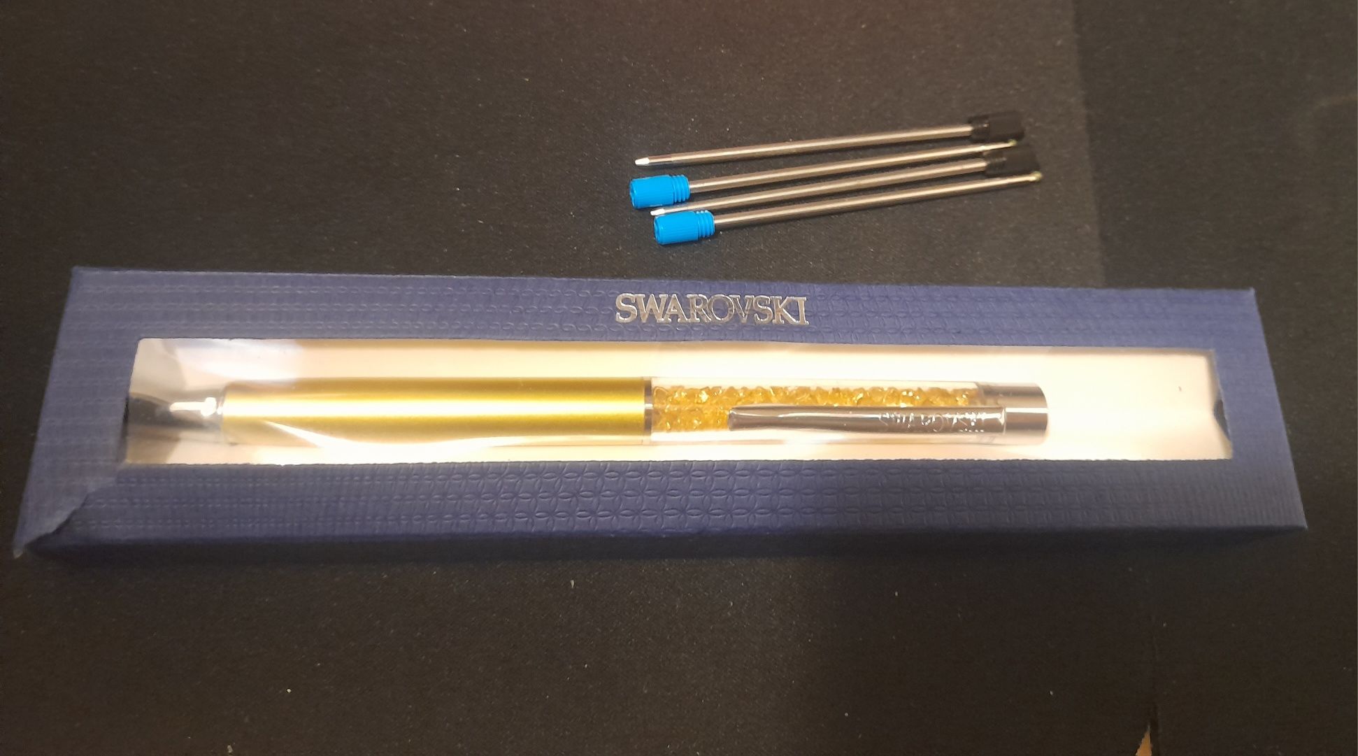 Długopis Swarovski kryształki nowy +4 wkłady prezent