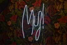 Napis led My! Slubny neon ledon