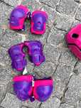 Patins e kit proteção criança