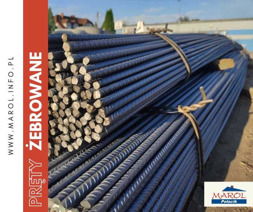 Pręty żebrowane stal zbrojeniowa fi 10-20mm od ręki, szybka dostawa