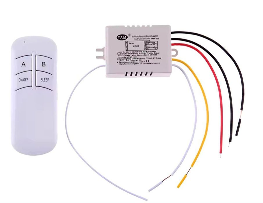 Bezprzewodowy WŁ./WYŁ. (180~230V) ,trzy kanałowy przełącznik cyfrowy.
