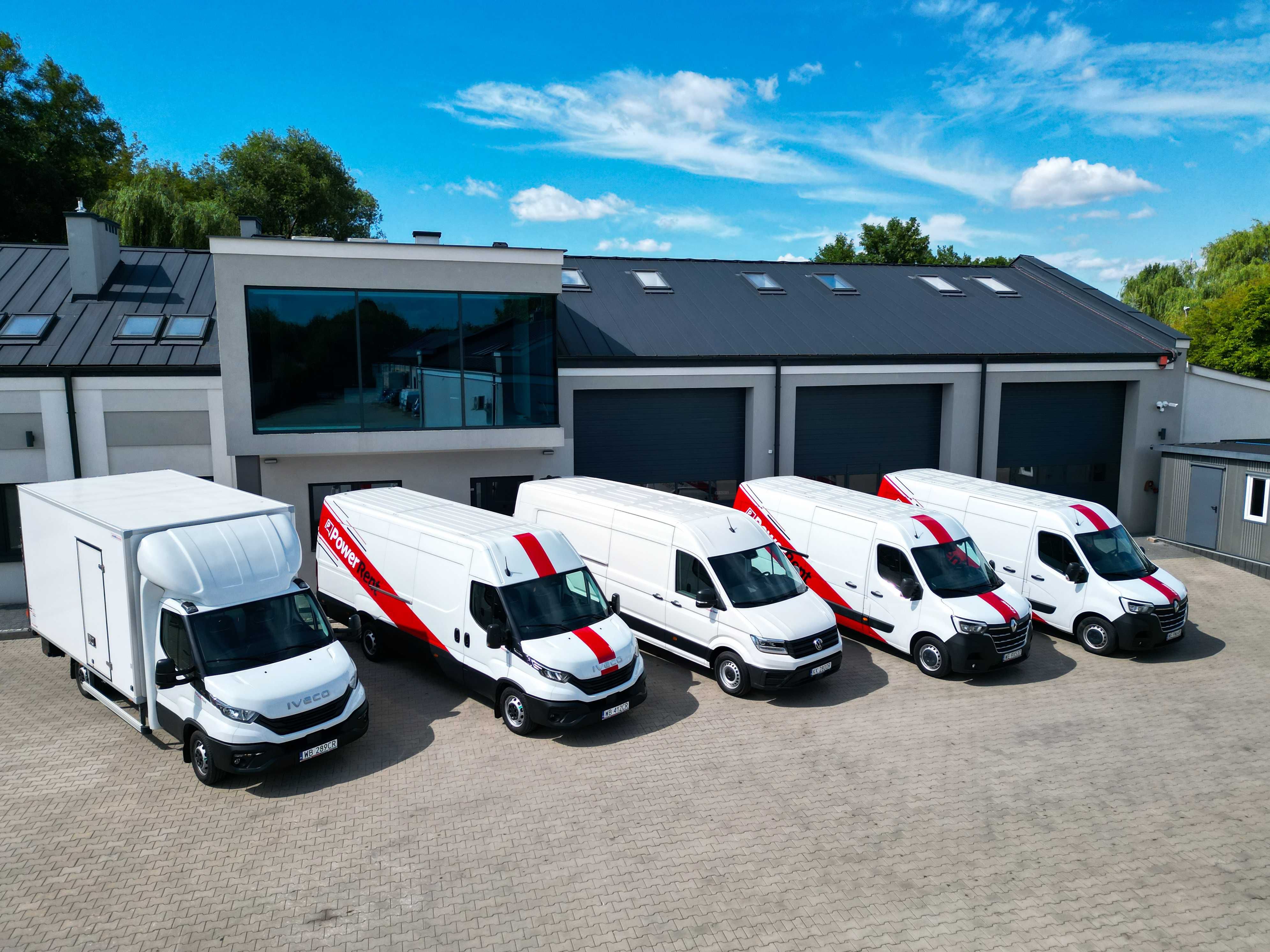 Wynajem długoterminowy busów dostawczych - Furgony, Kontenery z Windą